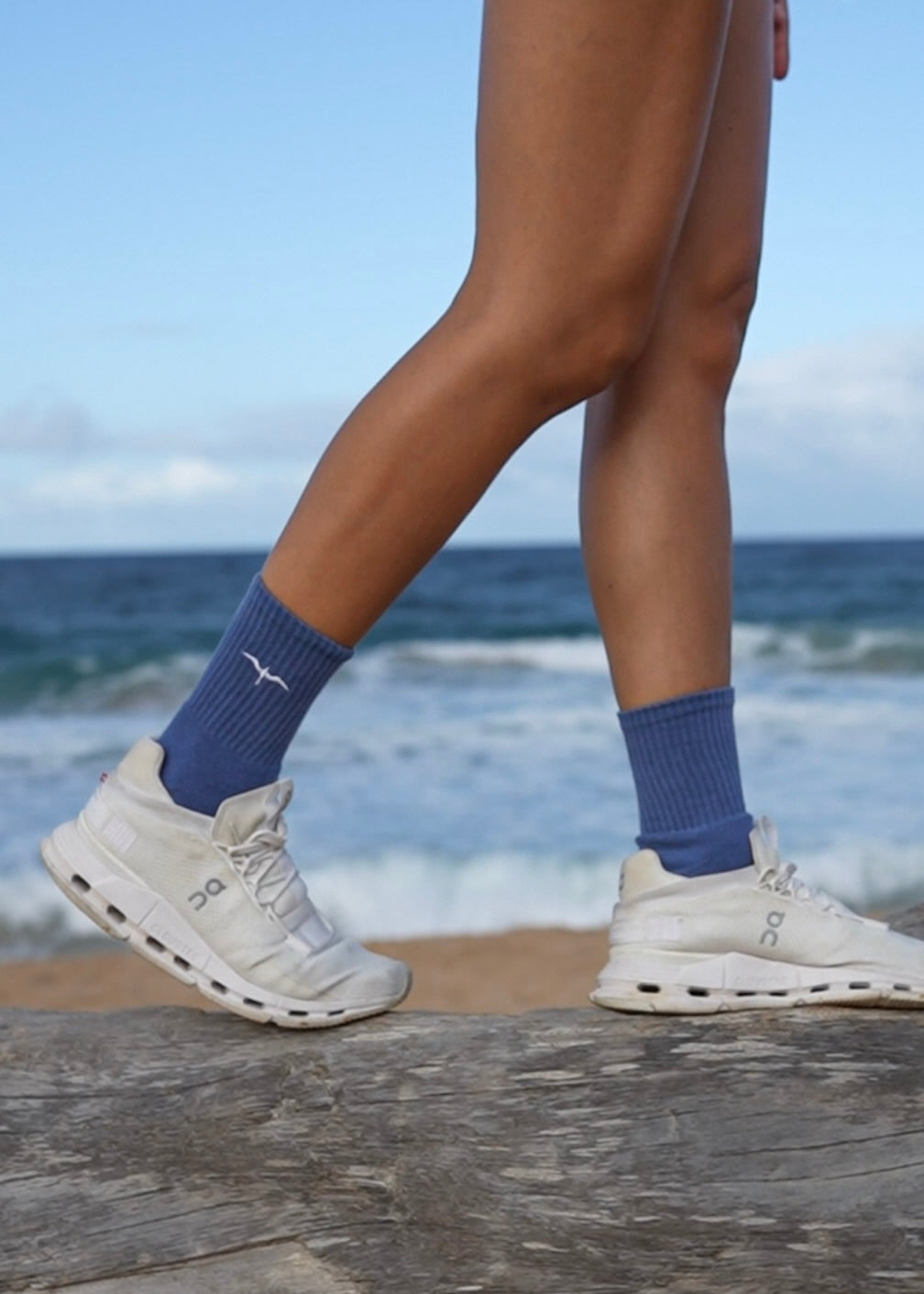 Athletic Half-Crew Embroidered Socks (Unisex)