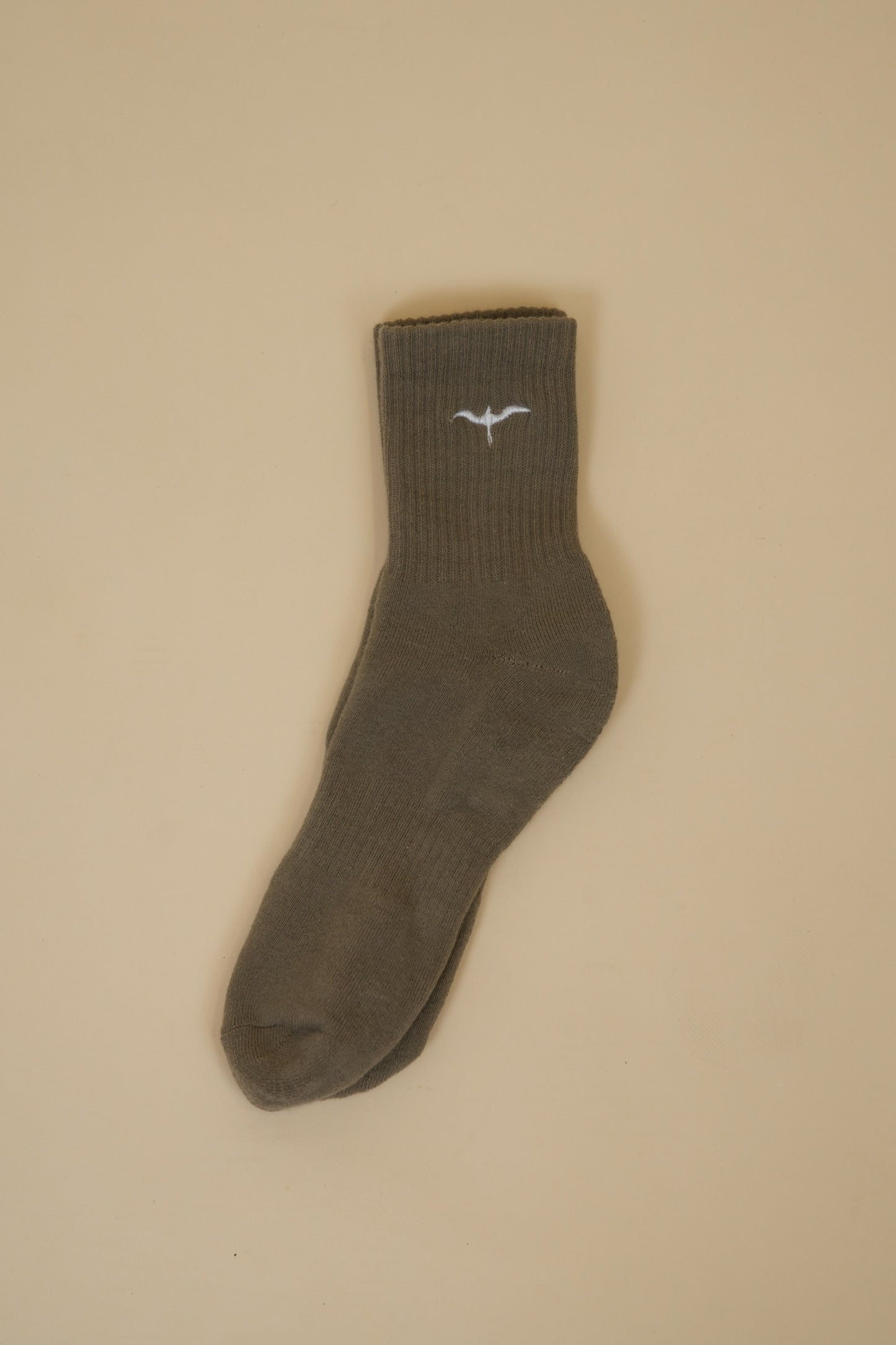 Athletic Half-Crew Embroidered Socks (Unisex)