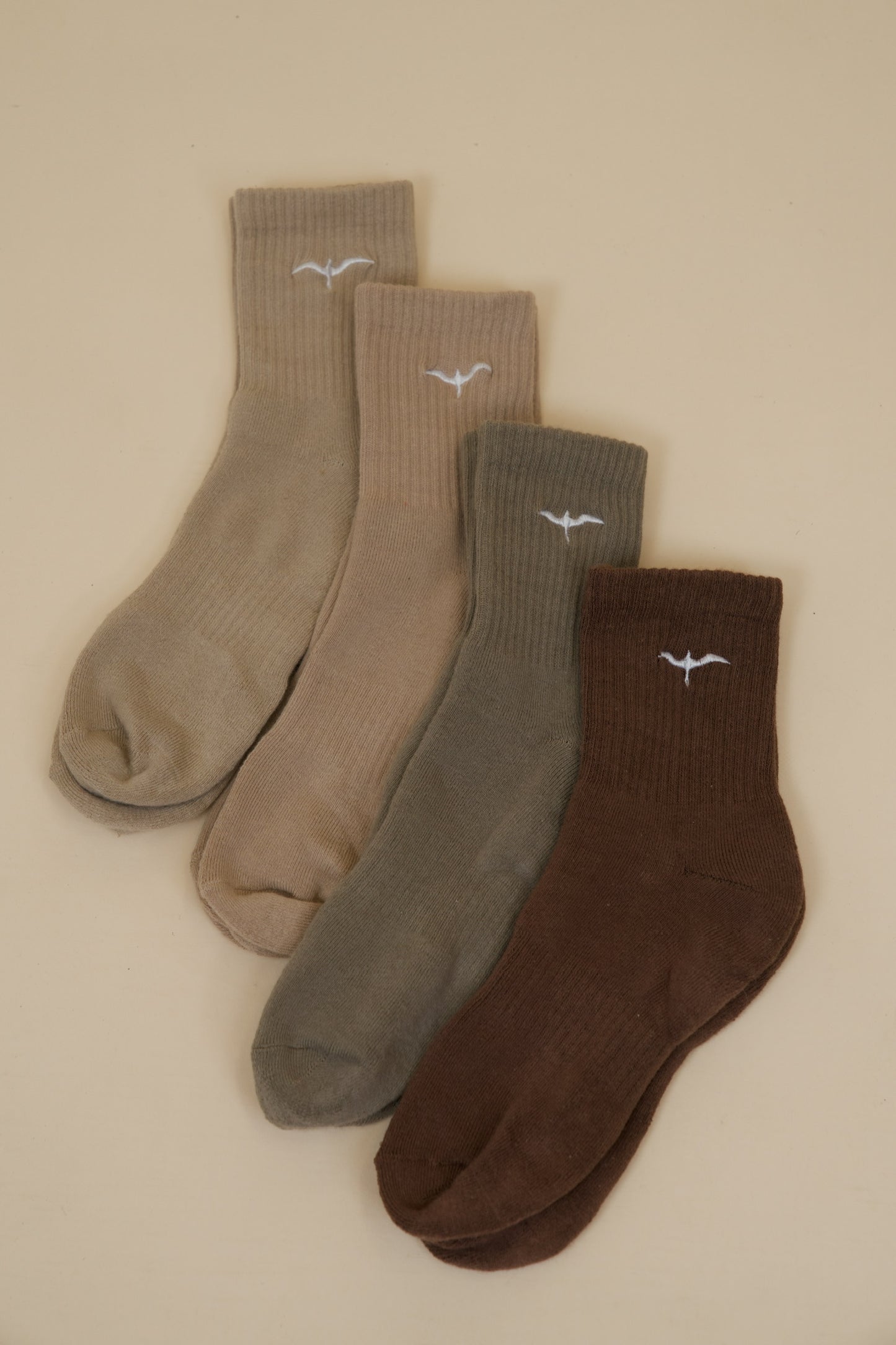 Athletic Half-Crew Embroidered Socks (Unisex)