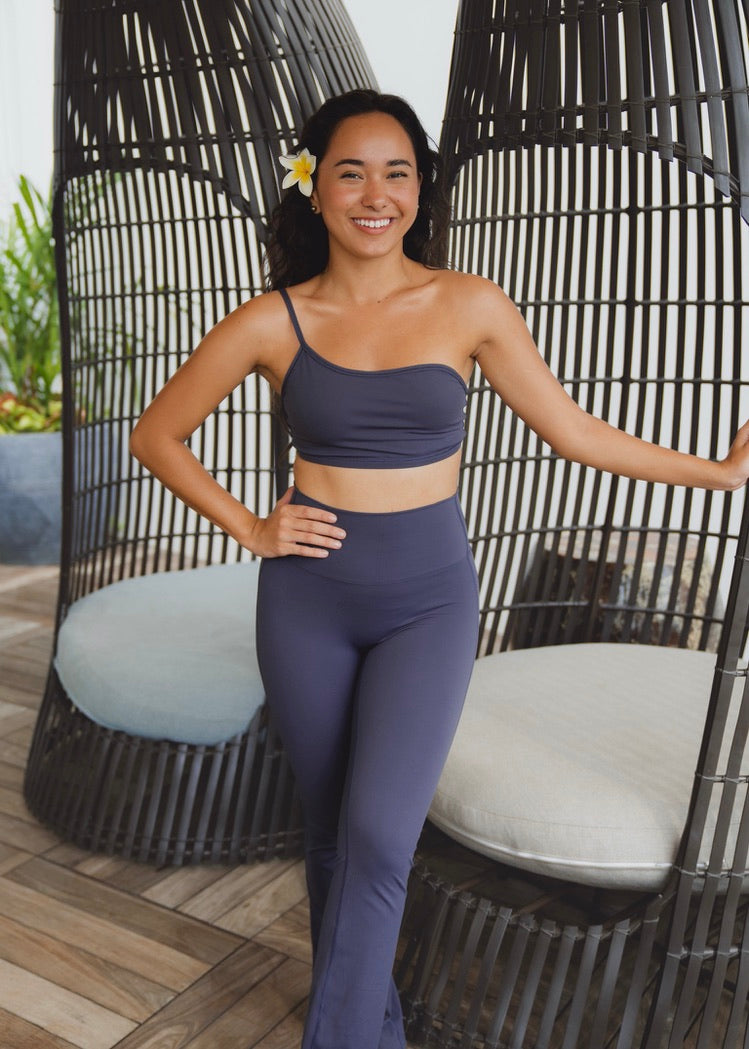 The HIA one shoulder Bralette - MIDNIGHT