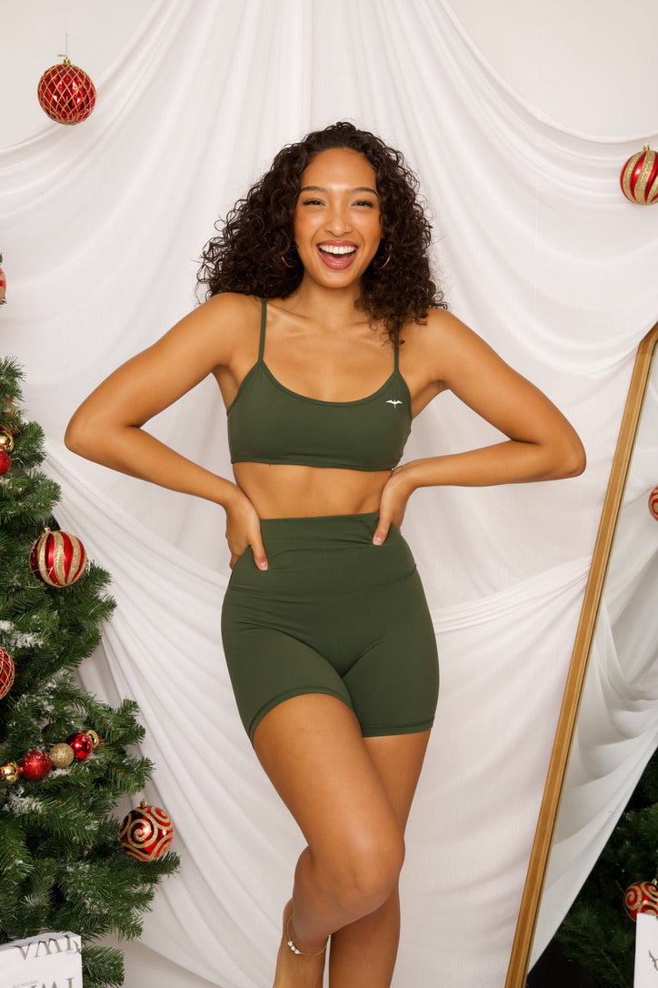The PELE Bralette - MISTLETOE GREEN