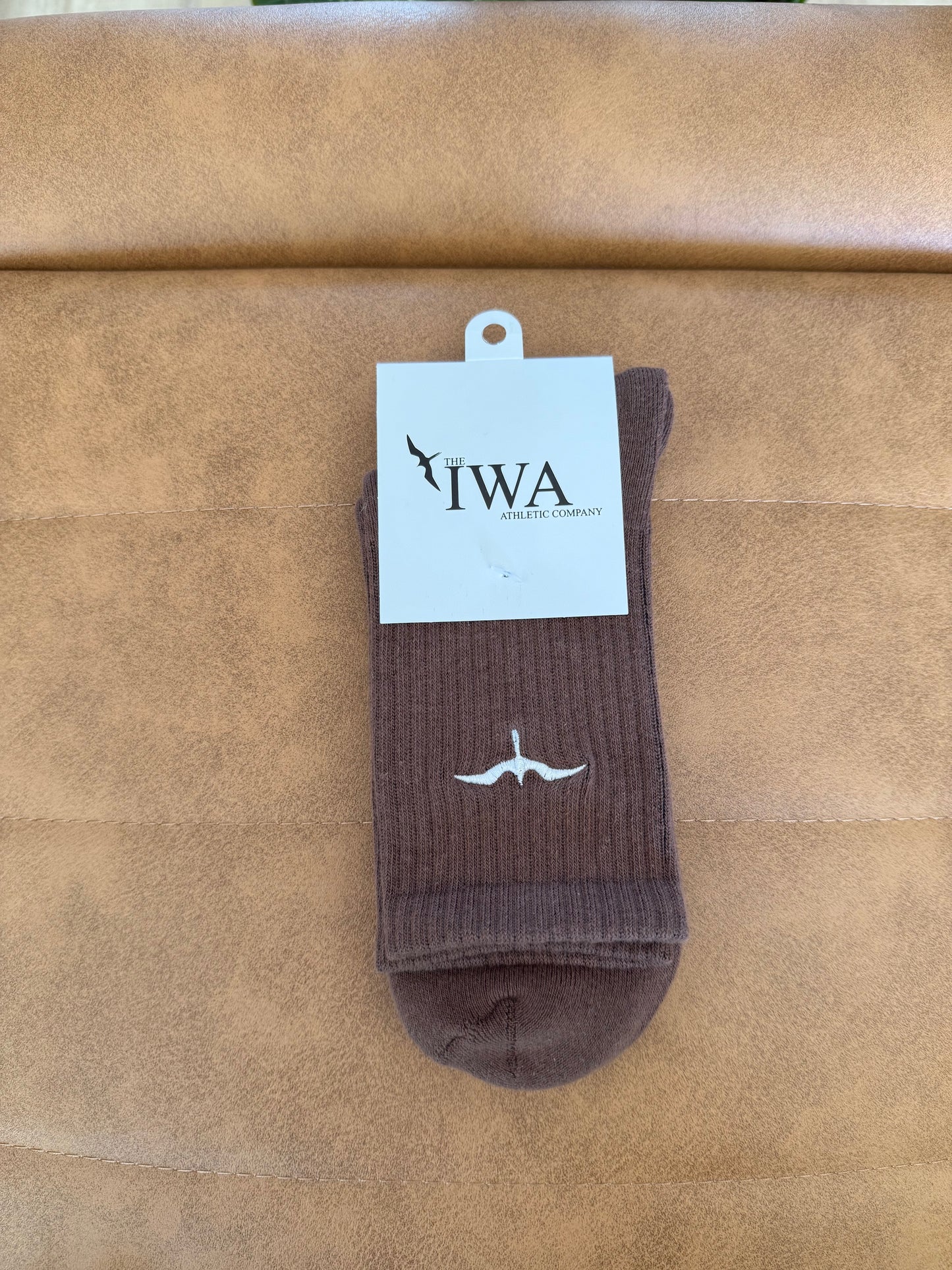 Athletic Half-Crew Embroidered Socks (Unisex)