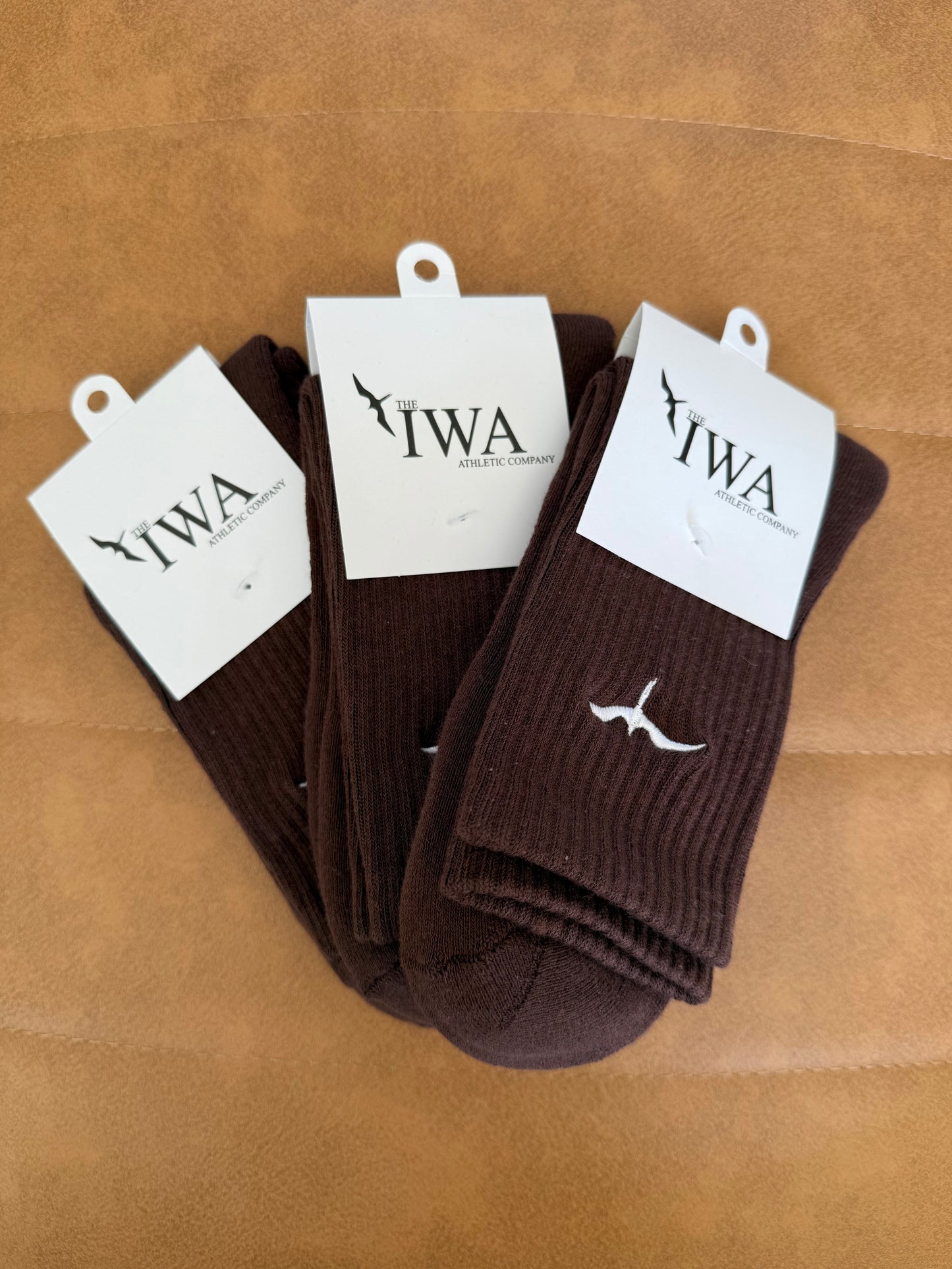 Athletic Half-Crew Embroidered Socks (Unisex)