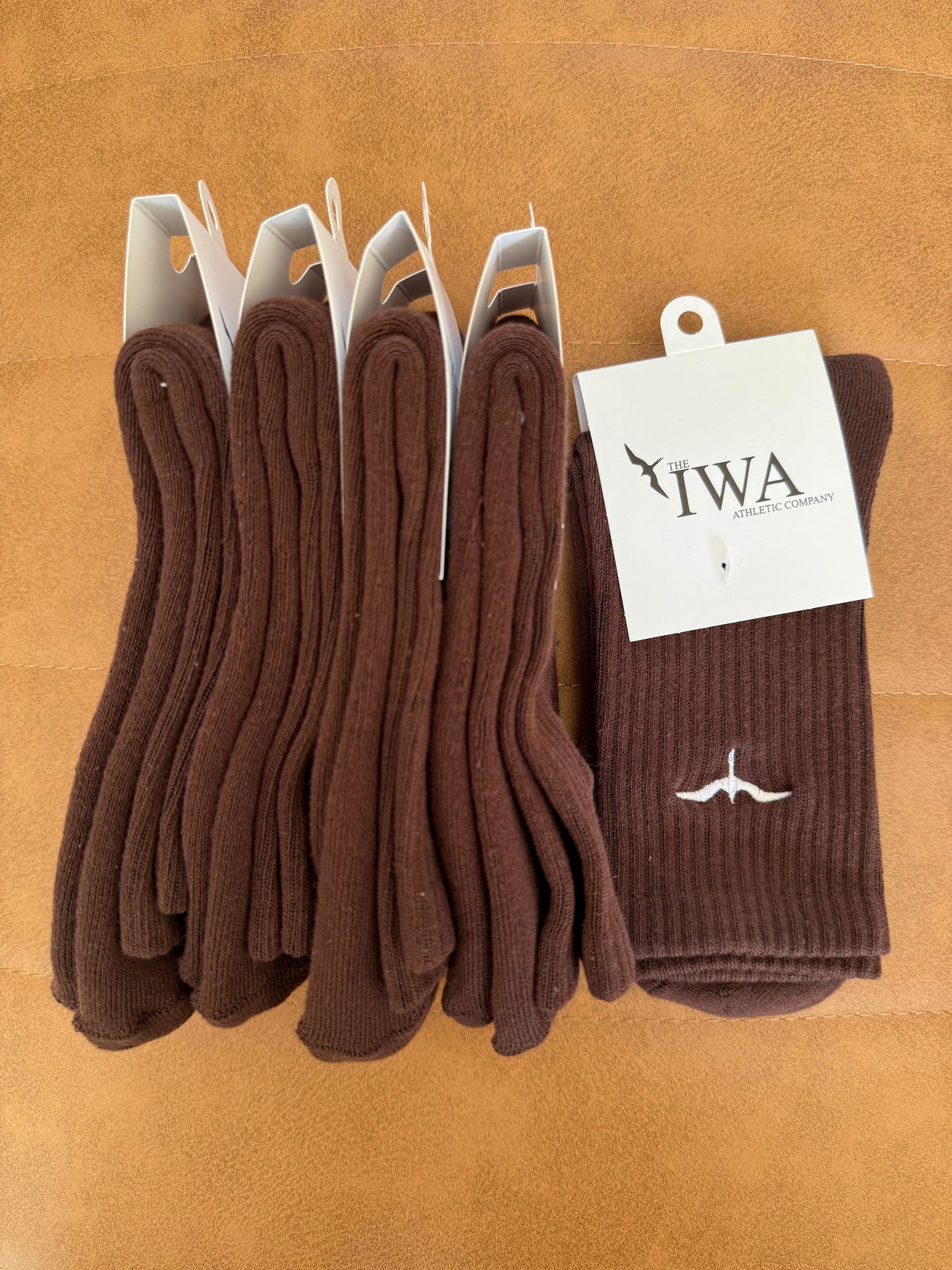 Athletic Half-Crew Embroidered Socks (Unisex)