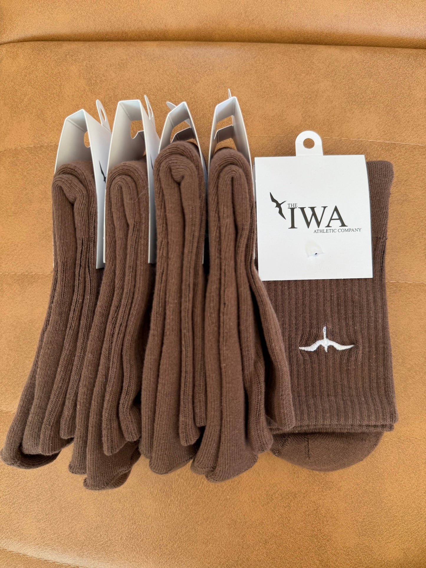 Athletic Half-Crew Embroidered Socks (Unisex)