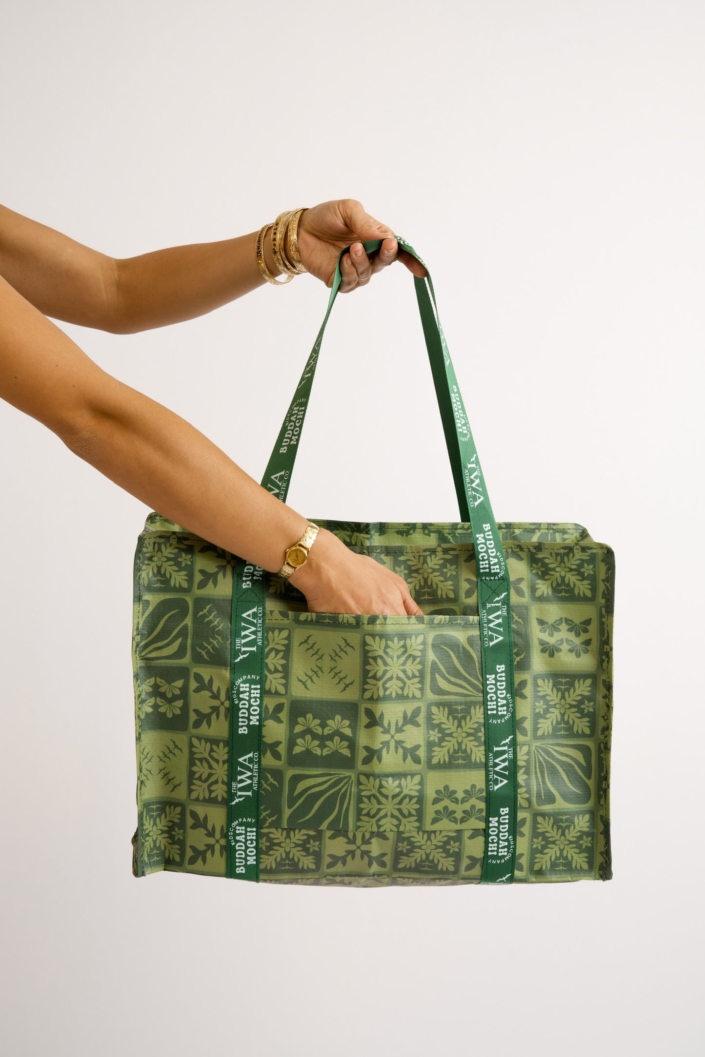 Large BAE Bag - Green ʻIWA KUIKI