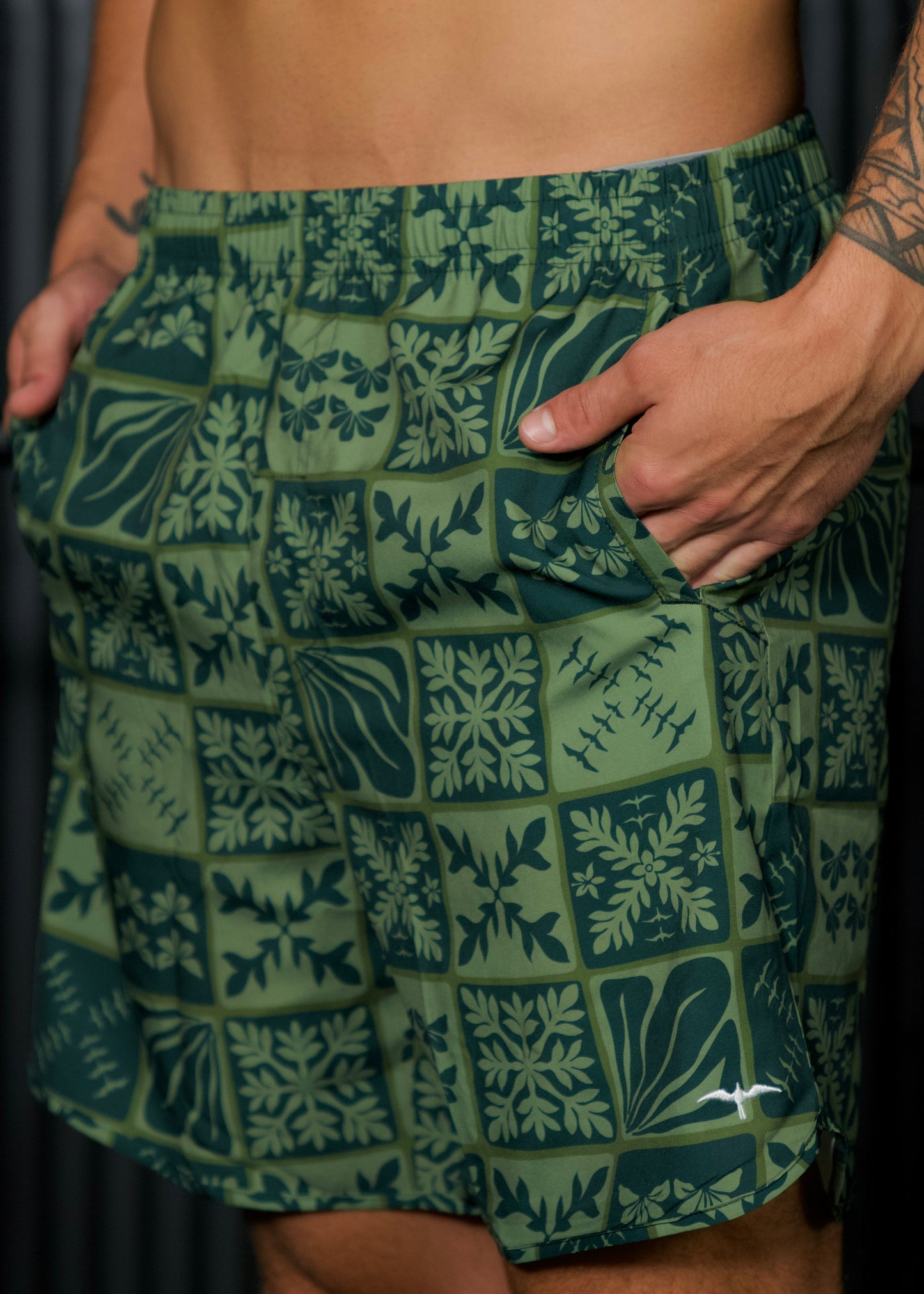 Men's CLASSIC Athletic Short - GREEN KUIKI