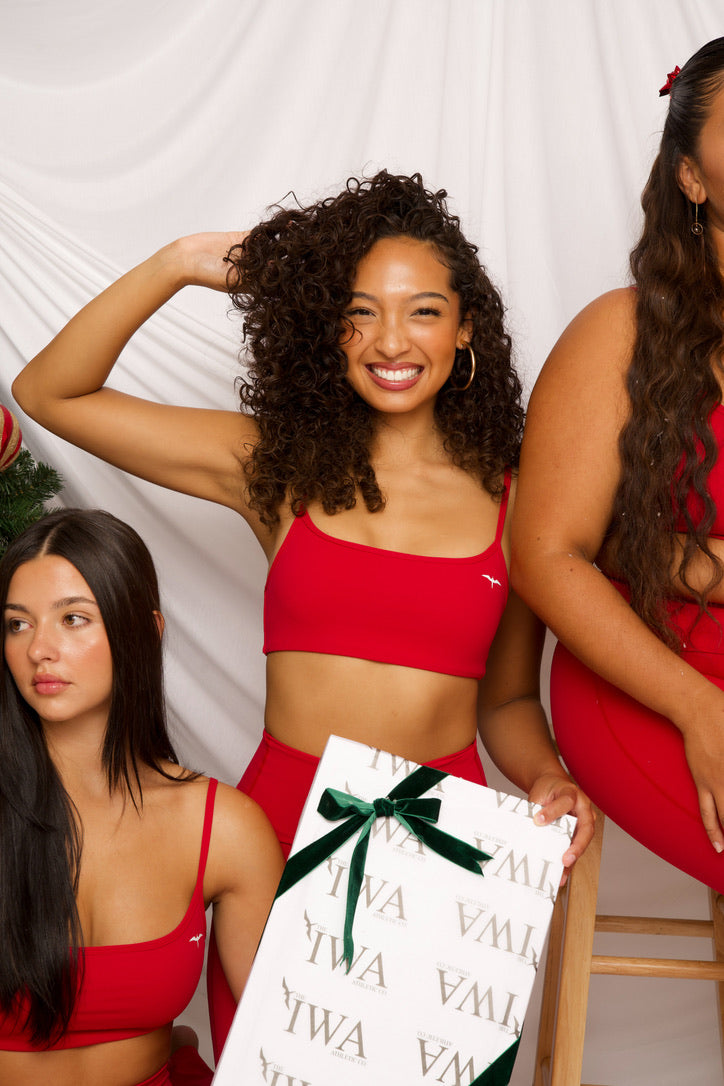 The ʻOLINA Bralette - PEPPERMINT RED