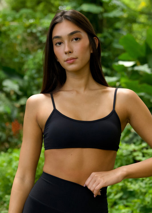 The PELE Bralette - ʻIWA BLACK