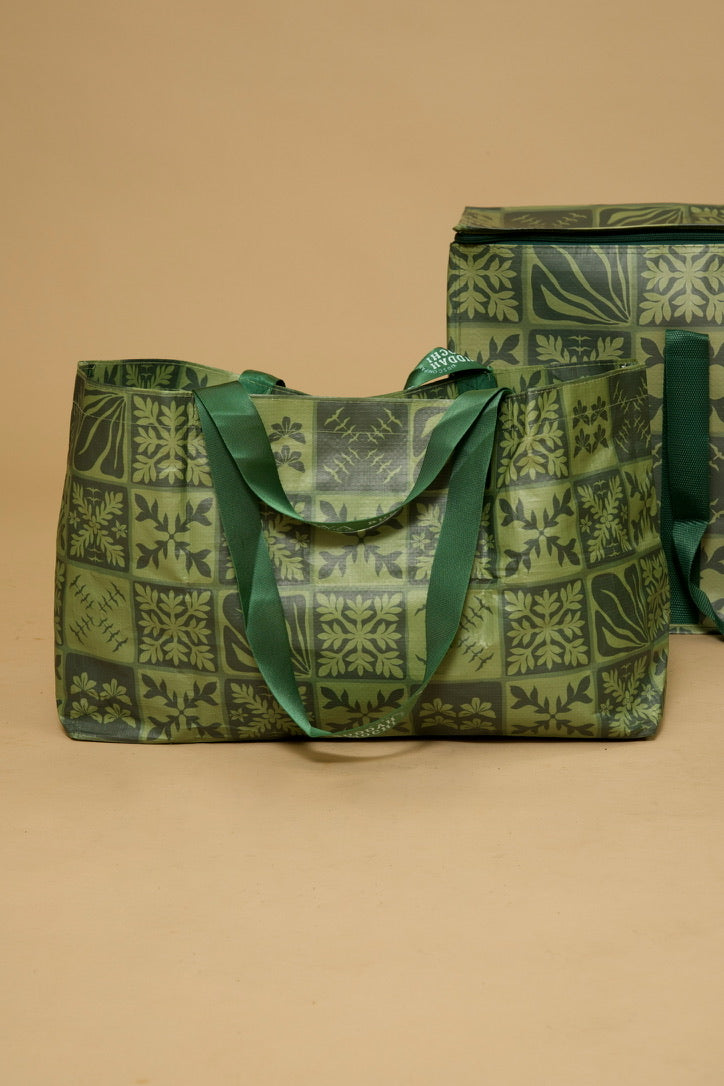 Medium BEBBEH Bucha Bag - Green ʻIWA KUIKI