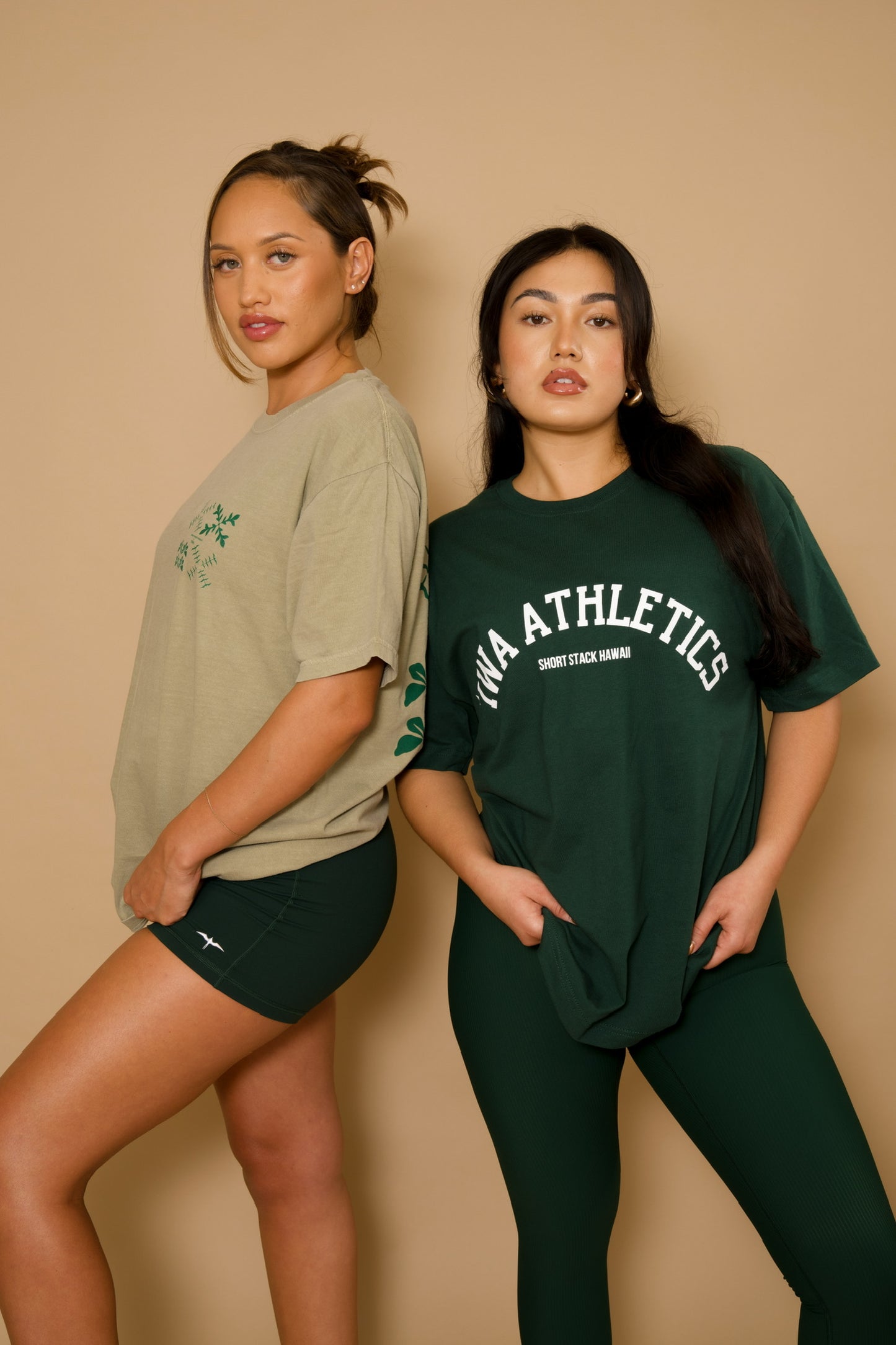 'IWA ATHLETICS Cotton Tee - DARK GREEN