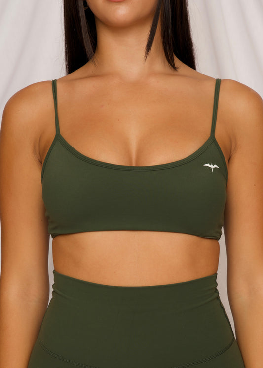 The PELE Bralette - MISTLETOE GREEN