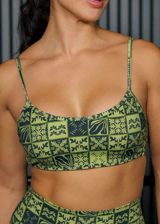 The PELE Bralette - GREEN KUIKI