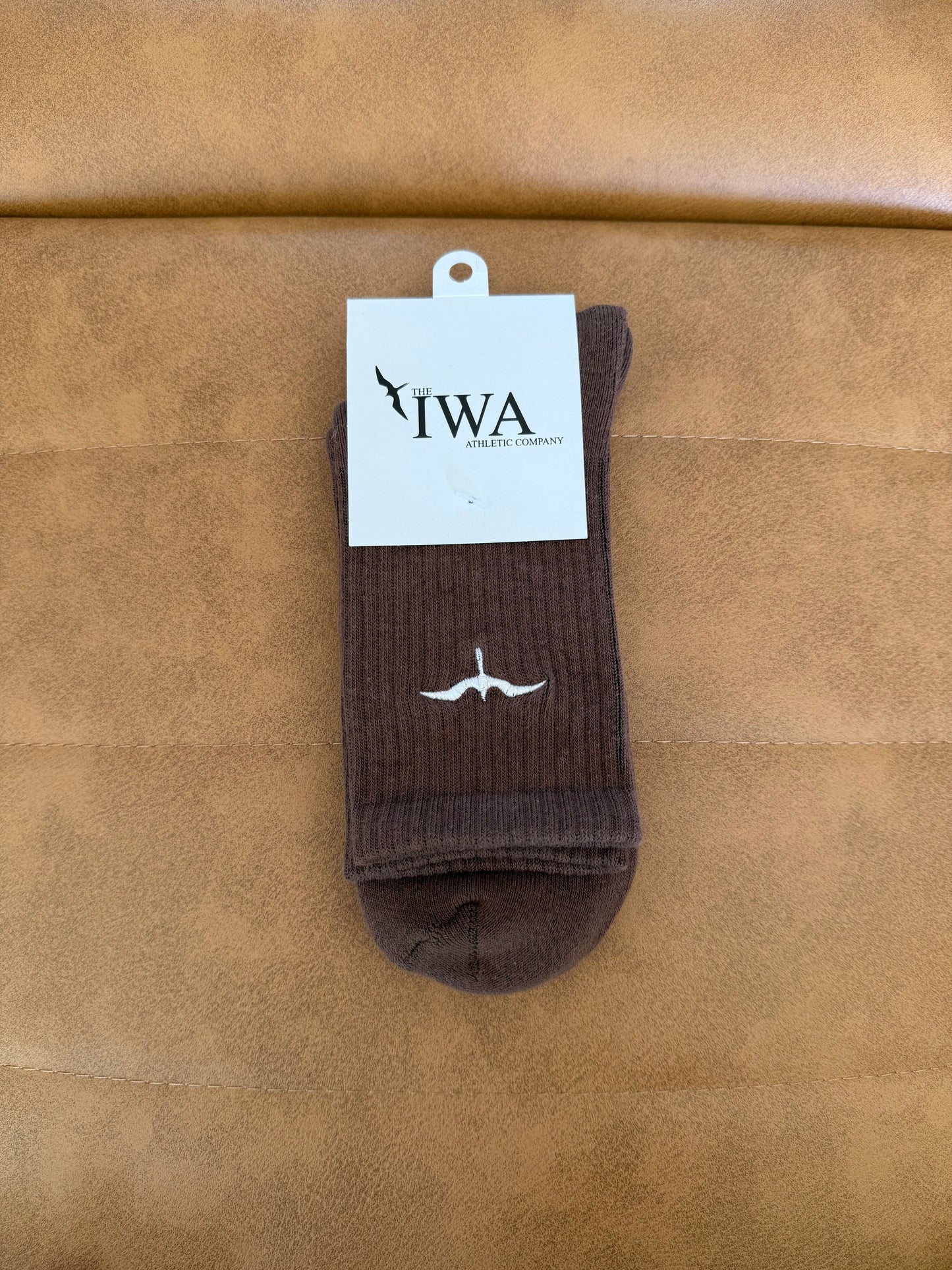 Athletic Half-Crew Embroidered Socks (Unisex)