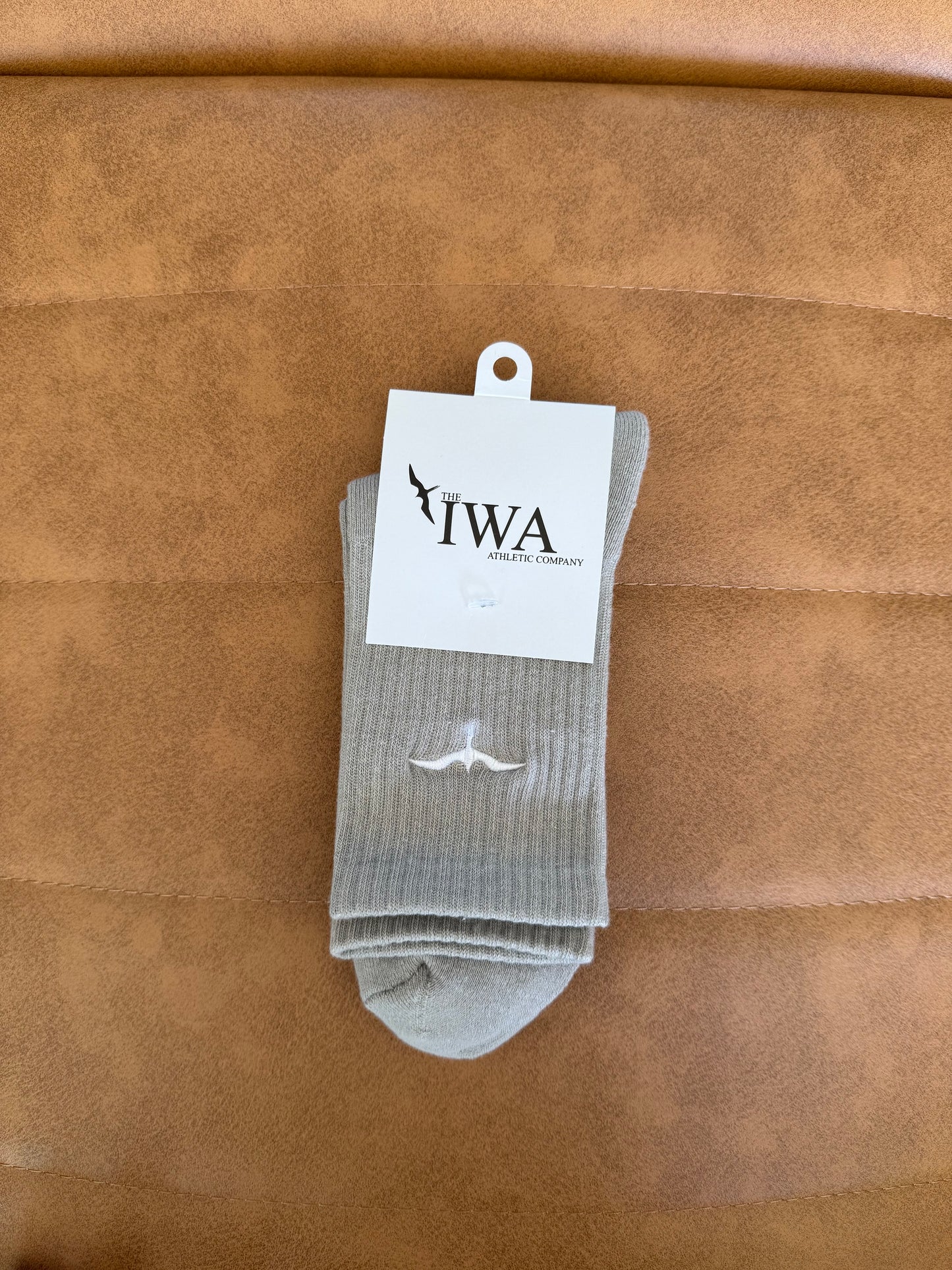 Athletic Half-Crew Embroidered Socks (Unisex)