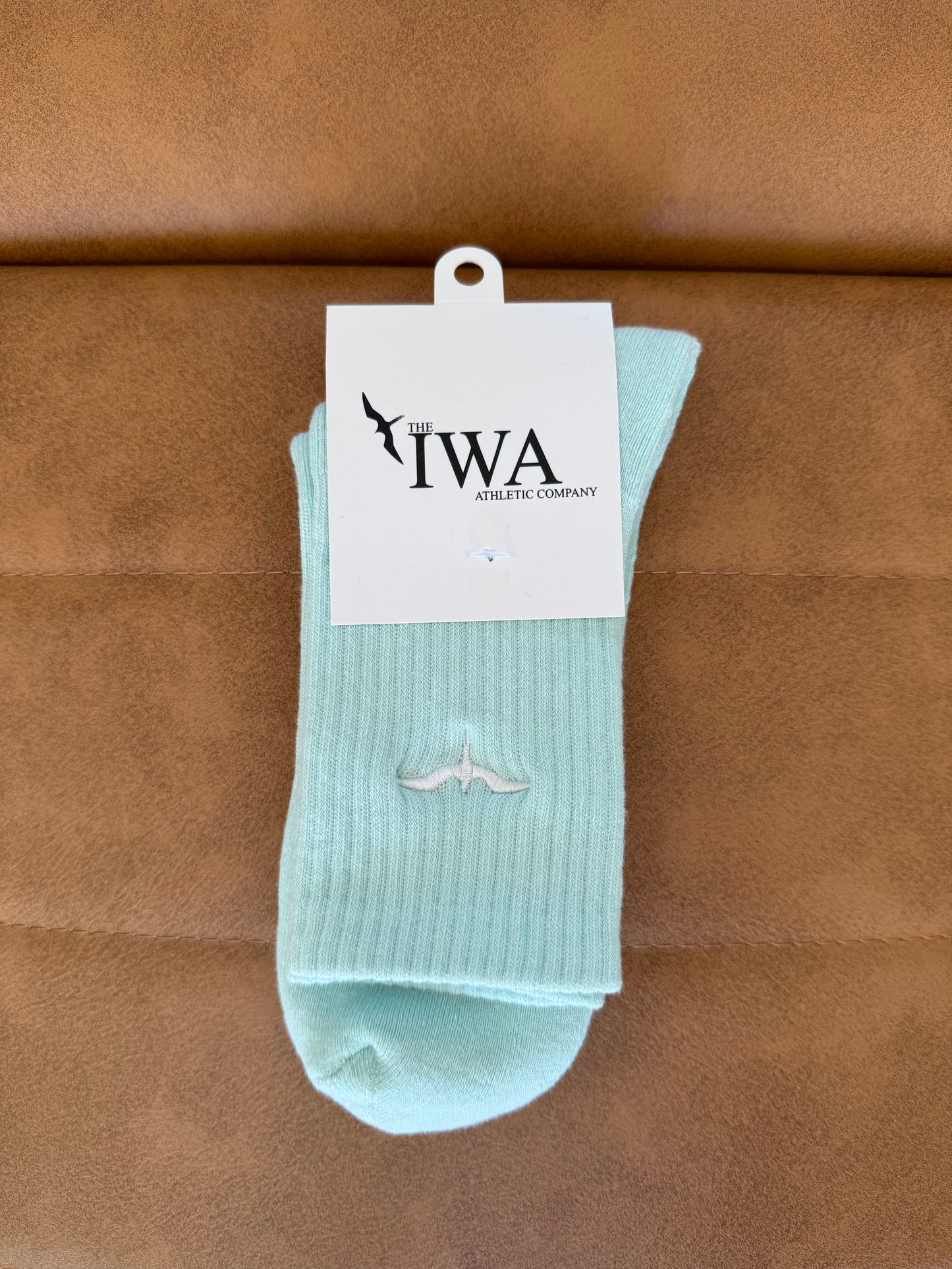 Athletic Half-Crew Embroidered Socks (Unisex)