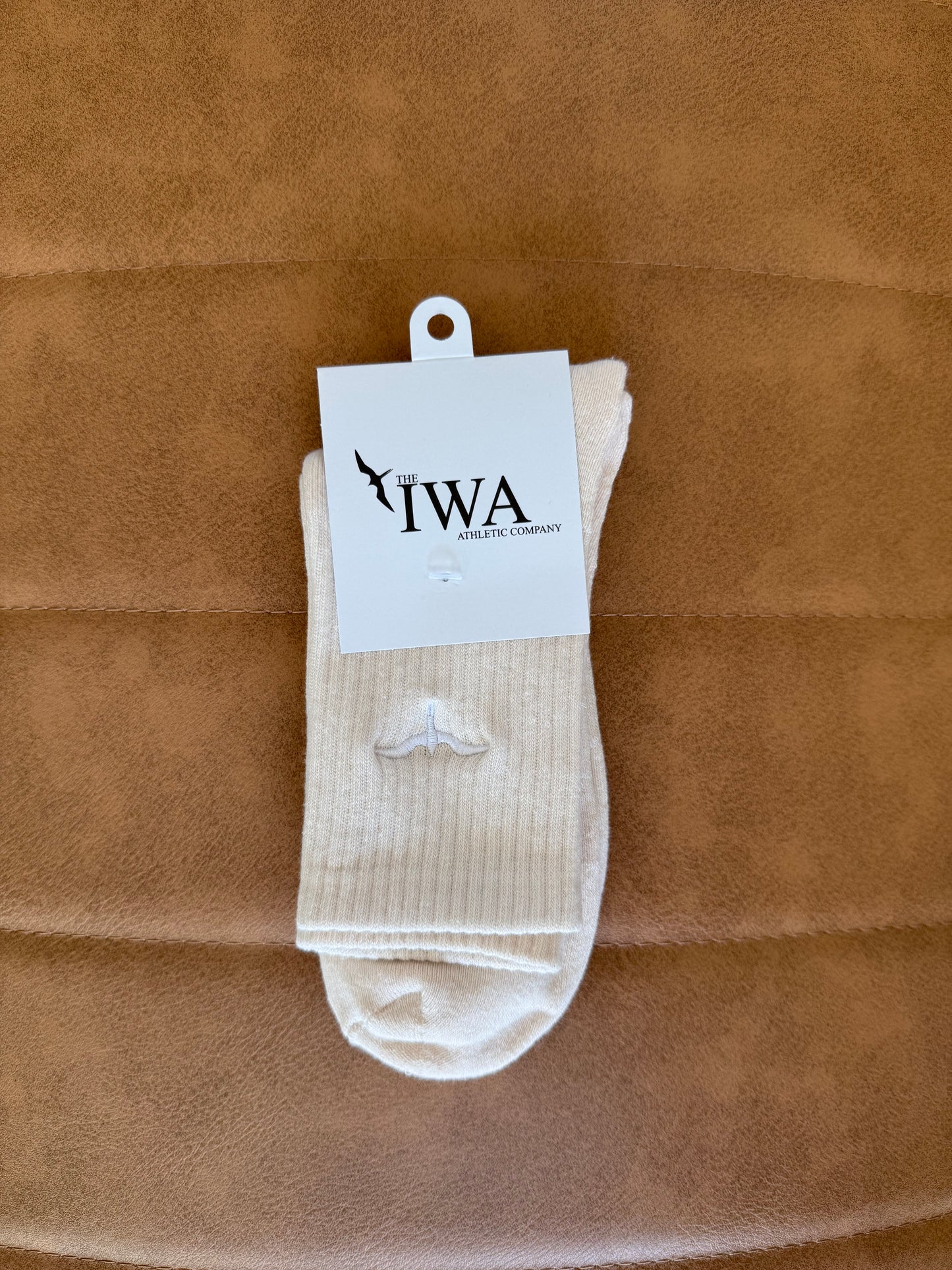 Athletic Half-Crew Embroidered Socks (Unisex)