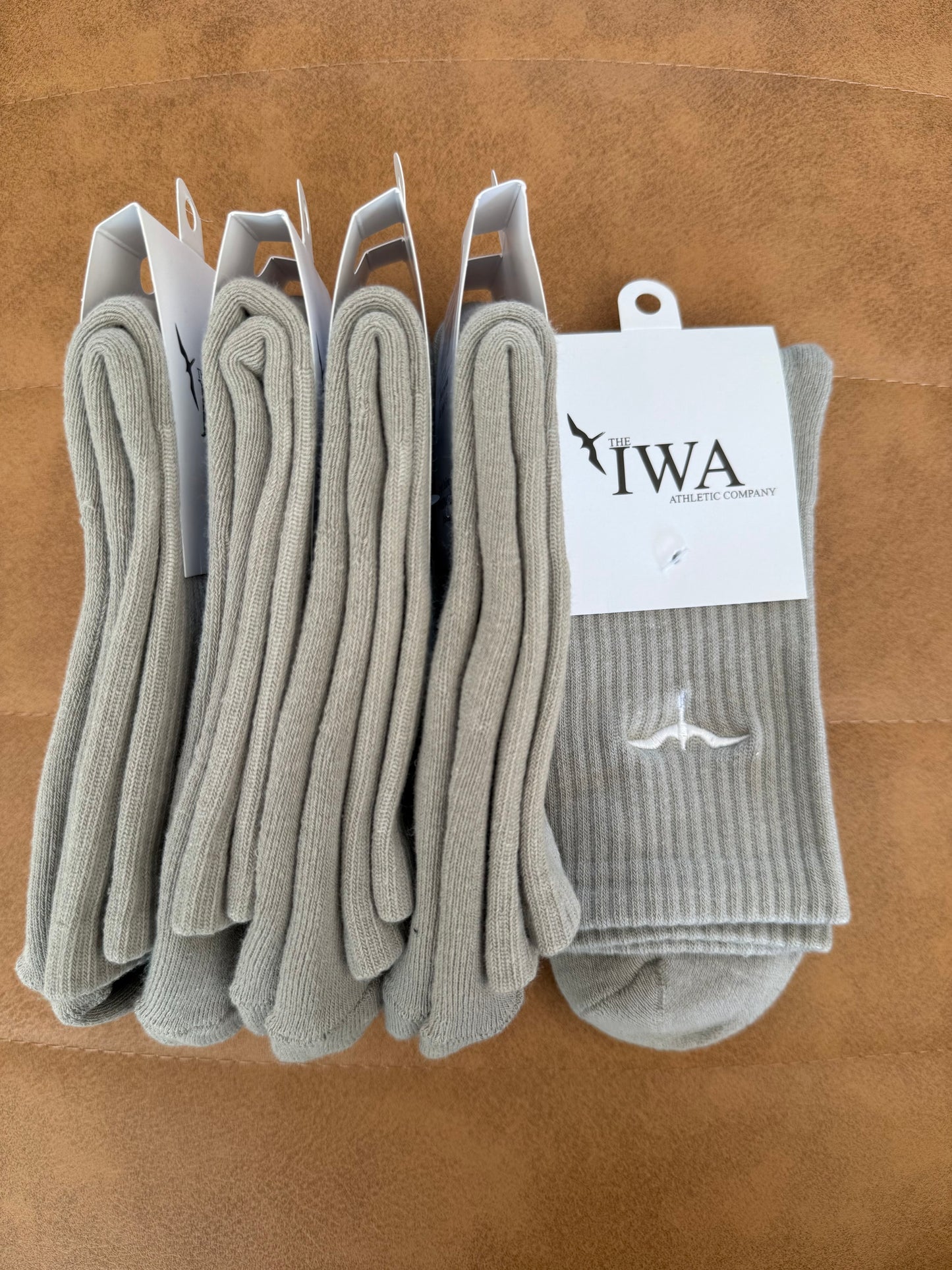 Athletic Half-Crew Embroidered Socks (Unisex)
