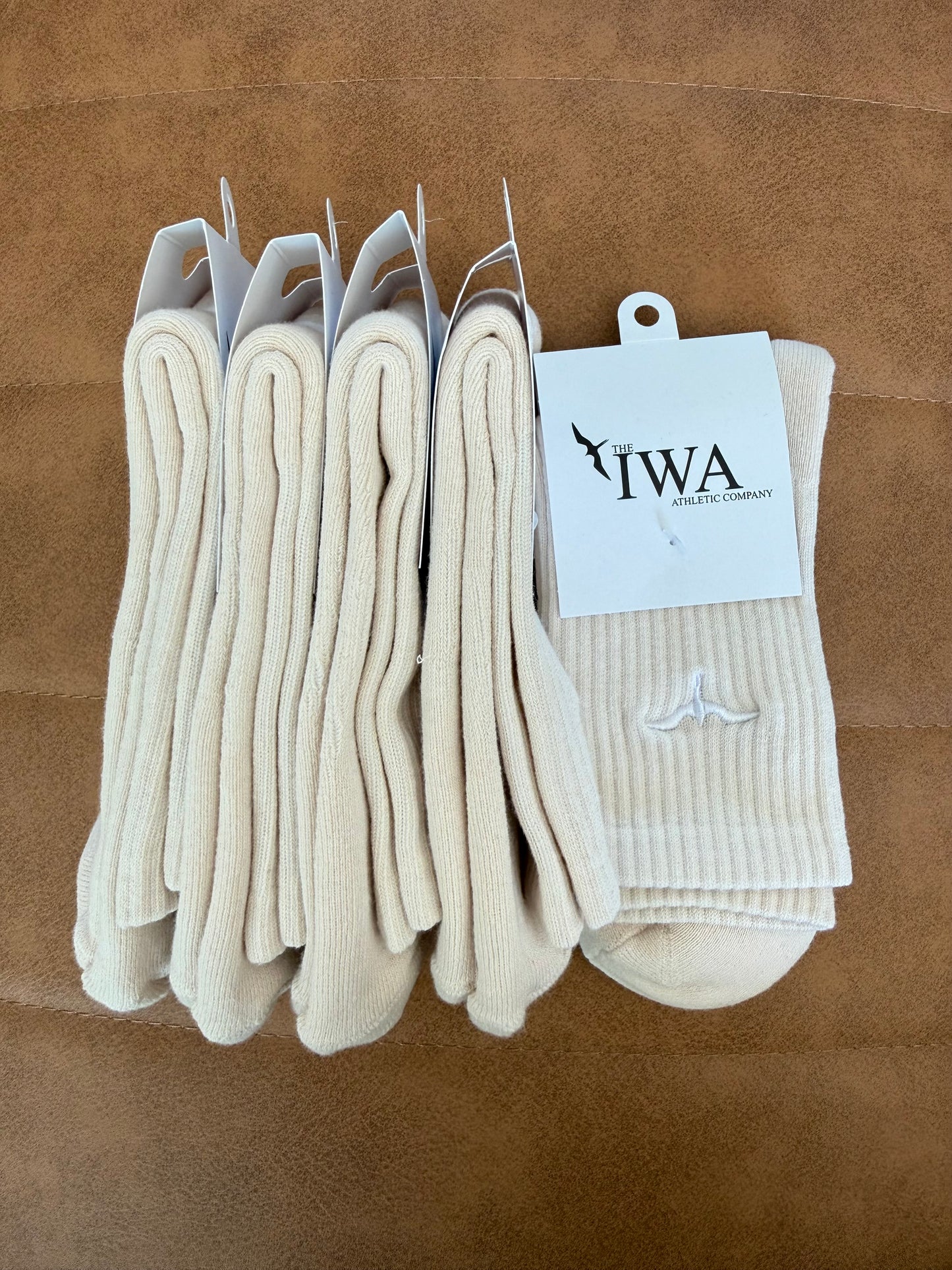Athletic Half-Crew Embroidered Socks (Unisex)