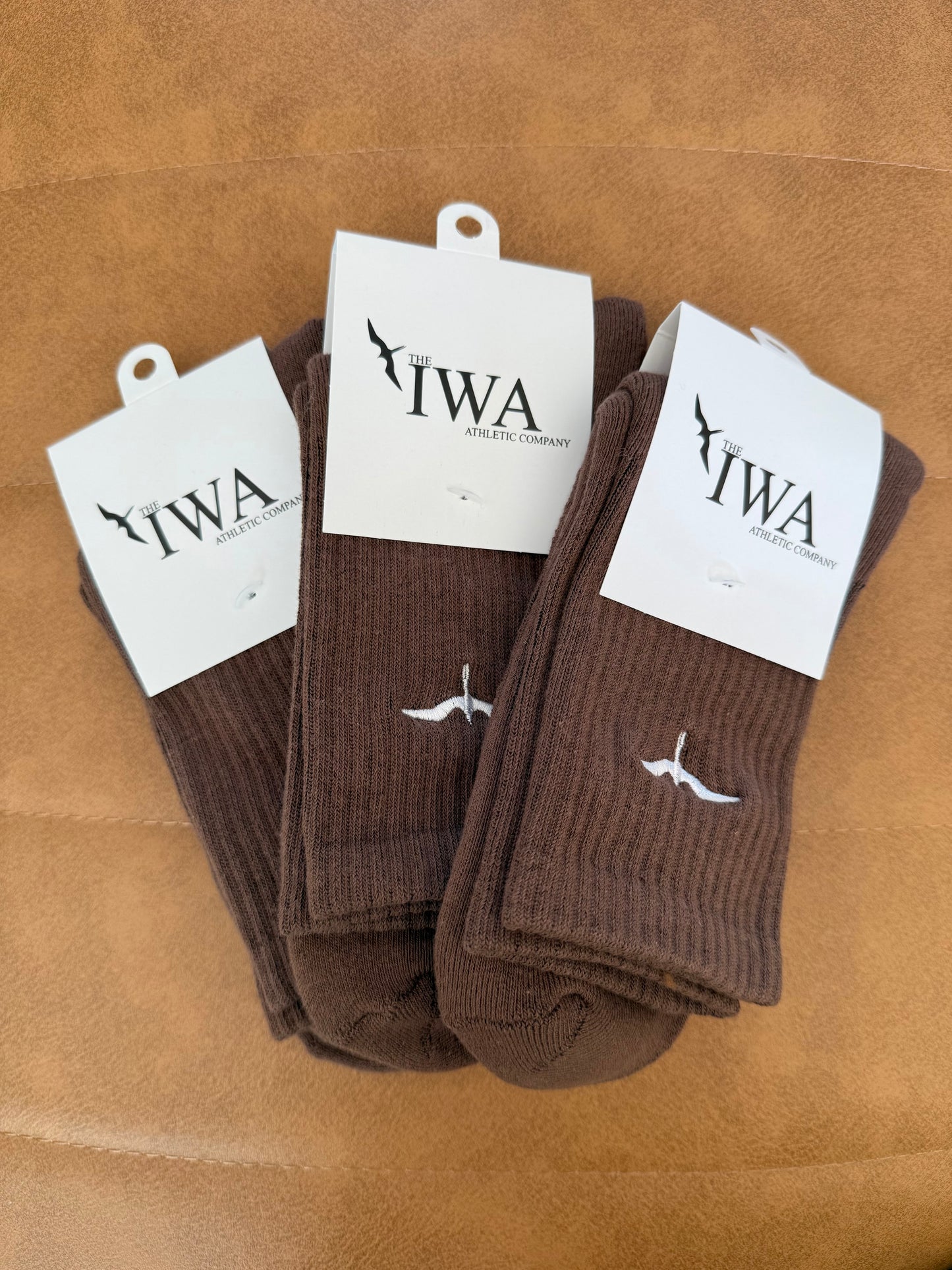 Athletic Half-Crew Embroidered Socks (Unisex)