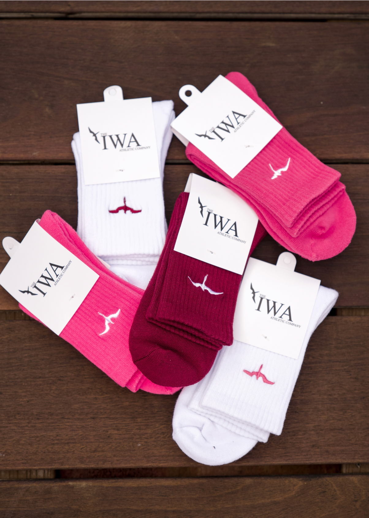 Athletic Half-Crew Embroidered Socks (Unisex)