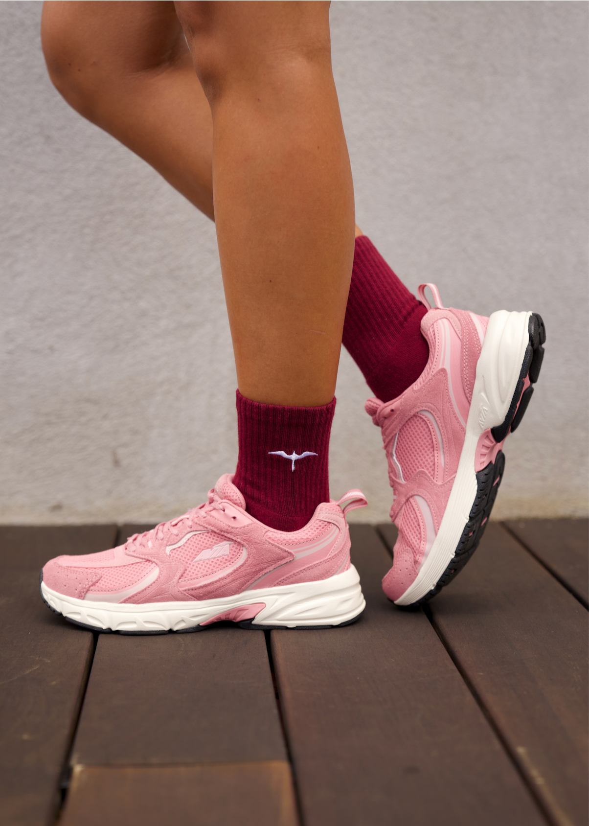 Athletic Half-Crew Embroidered Socks (Unisex)