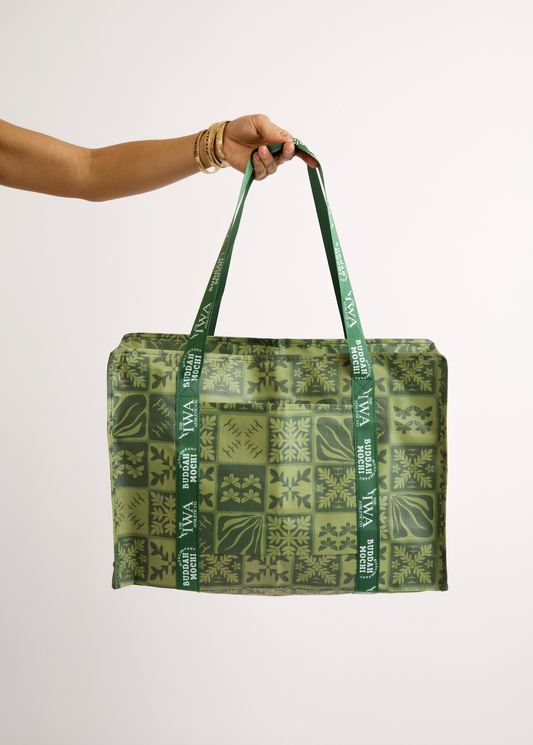 Large BAE Bag - Green ʻIWA KUIKI